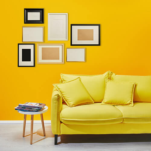 Yellow Wall In Home