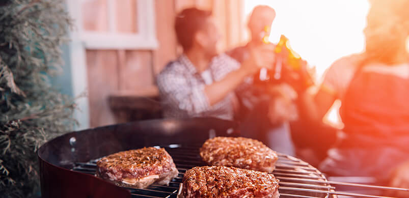 Friends At Garden BBQ