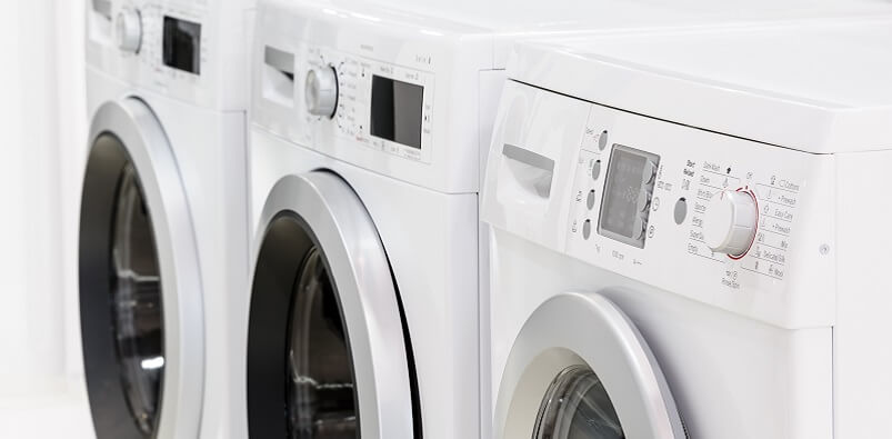 Line Of Laundry Machines