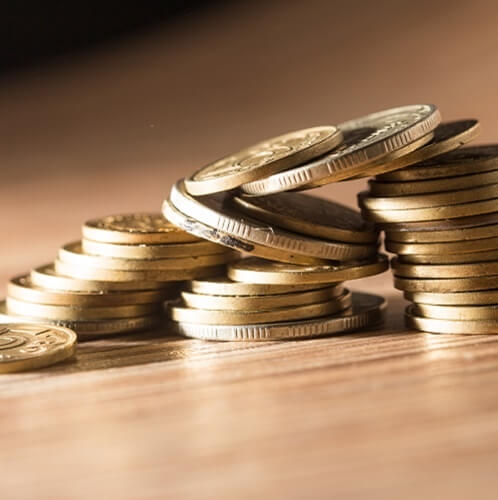 Pile Of Coins On Floor