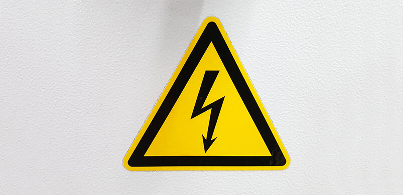 Electrical Hazard Warning Sign