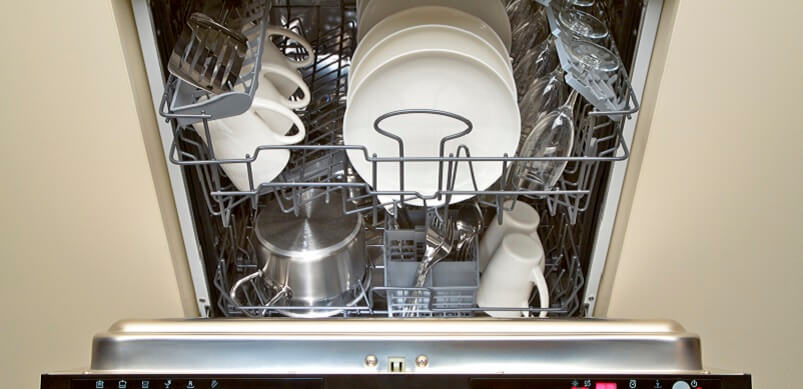 Full Open Dishwasher