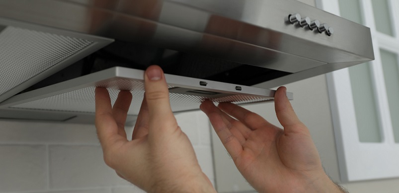 Cooker Hood Being Opened