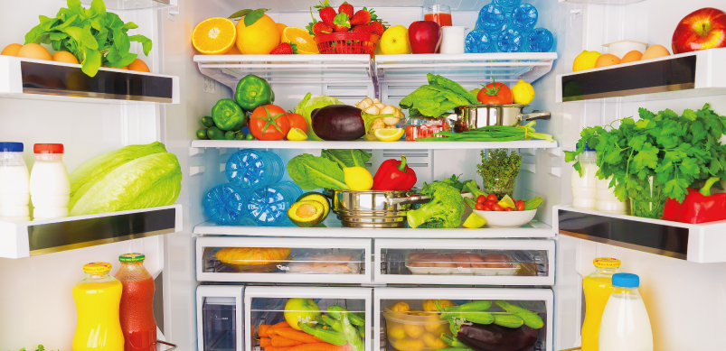 Open And Organised Fridge 