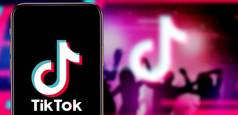 TikTok Screen With Dancers In Background